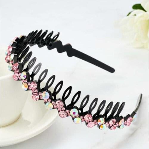Zigzag hair band Comb Wave Zigzag Band Notched Hairband for Women Fall-resistant Hair Accessories