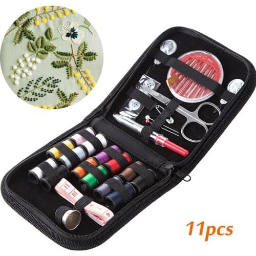 11-piece Portable Sewing Kit, Scissors, Thimble, Embroidery Sewing Sewing Kit, Home Travel Manual Embroidery Sewing Sewing Kit