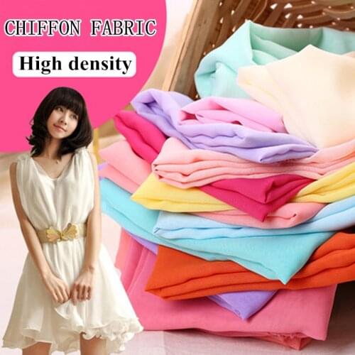 100cm*150cm Width Chiffon Fabric Soft Fabric For Chiffon Dress Blouse Skite Wedding Fabric DIY 1 Meter/Lot