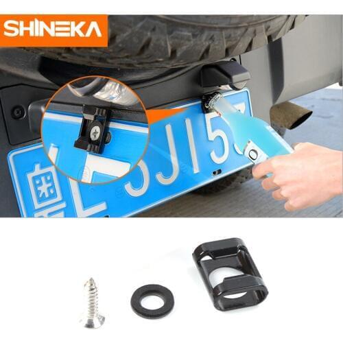SHINEKA Rear License Plate Mounted Accessory for Jeep Wrangler JK ,TJ, F-150 Screws Suitable Beer Bottle Opener