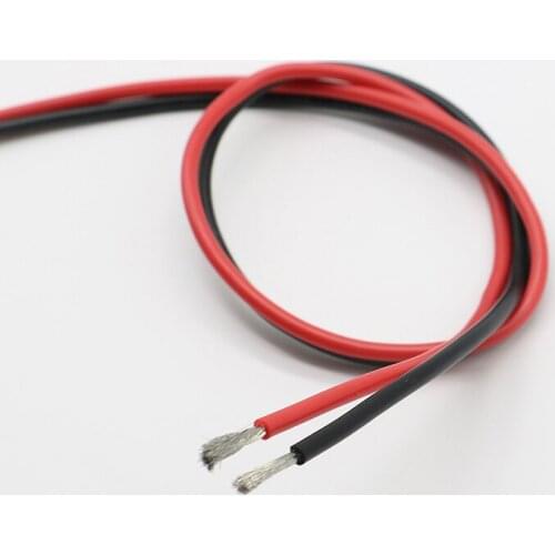 5meter Red or Black Silicone Wire with 16AWG 18AWG 20AWG 22AWG 24AWG 26AWG 28AWG 30AWG Heatproof Soft Silicone Silica Gel Wir