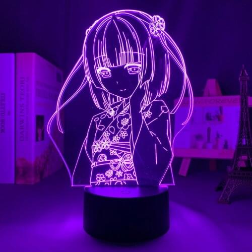 Anime Nekopara Shigure Minaduki Led Night Light for Home Decoration Birthday Gift Nightlight Mange Waifu Room 3d Lamp Nekopara