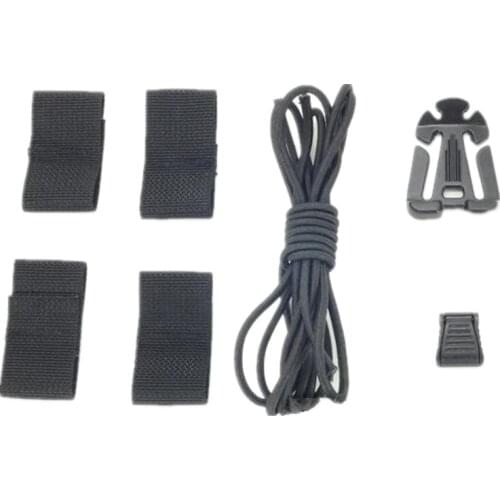 Tactical Helmet modified with rubber suits for sports helmet black FG DE