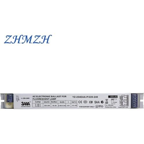 ZHMZH 3AAA YZ-254EAA 220-240V 2*54W T5 Electronic Ballasts For T5 HO Tube Fluorescent Lamp Aquarium Lamp 58W*2 T8 Rectifier