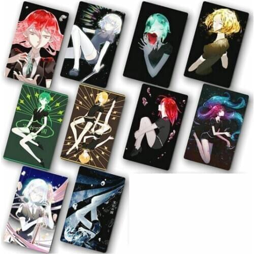 100pcs New Arrived Houseki no Kuni Anime Card Stickers Scrub Card Sticker Kids Sticker Toys for Kids Collection Gift