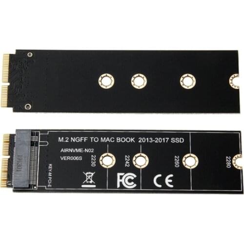 5pcs/lot M.2 NVME SSD Convert Adapter Card for MacBook Air Pro Retina 2013-2017