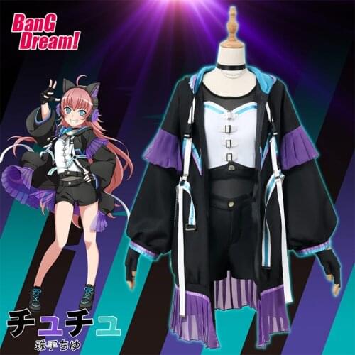 Anime Bang Dream! Tamade Chiyu Cosplay Costume RAISE A SUILEN Dress Christmas Halloween Free shipping CG815LHY