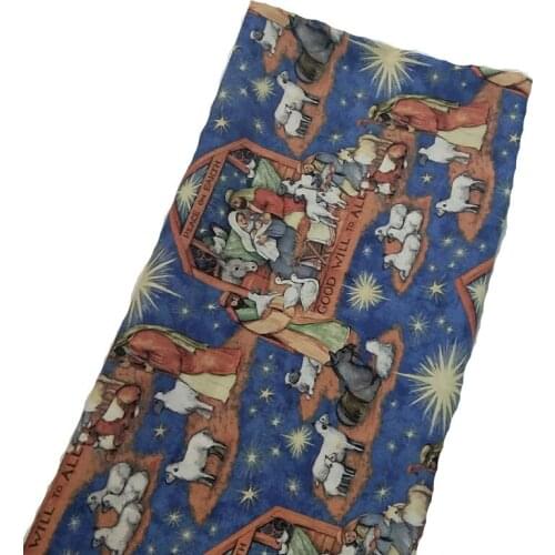 Brand New Christ Jesus Bible Story Printed Cotton Fabric 50x105cm Design A Fabric Patchwork for Cloth Dress Party Home Decor
