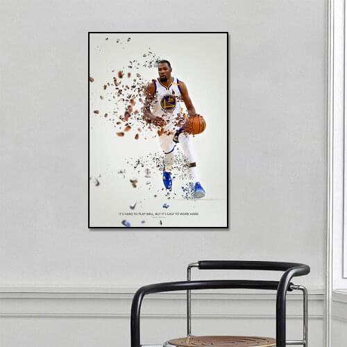 Kobe Bryant Michael LeBron James Poster Basketball Stars Wall Art Canvas Wall Pictures for Living Room Home Decor Boys Room