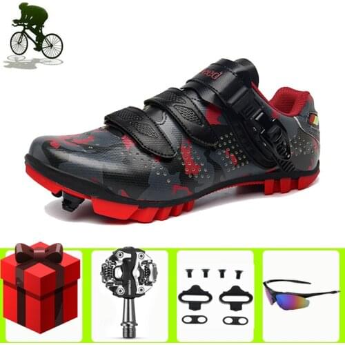 Cycling Shoes Sapatilha Ciclismo Mtb Sneakers Men Mountain Bike Road Shoes Luminous Professional Ultralight Cycling Sneakers