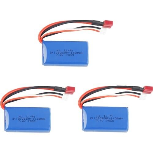 Lipo Battery For Wltoys A949 A959-B A969-B A979-B K929-B 7 Remote Control Car truck Helicopter toy parts 7.4V 1400mah 2S battery