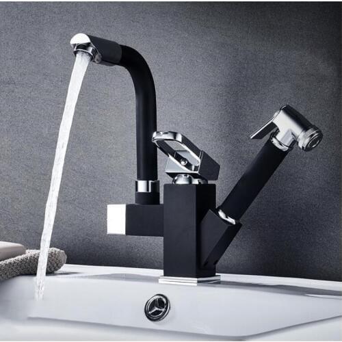 Fashion Basin Faucet Bathroom Faucet Hot and Cold Brass Toilet Sink Faucet Water Crane Mixer multi-use wash hair sink faucet