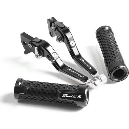 Motorcycle CNC Adjustable Brake Clutch Levers Handlebar Hand Grips For Suzuki GSF600S GSF 600 S BANDIT GSF250 GSF 250 Bandit