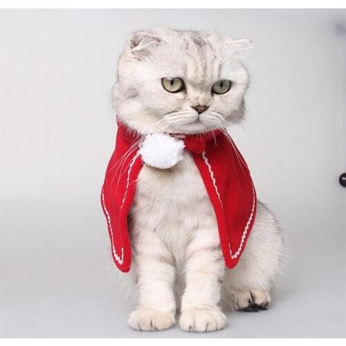New Red Christmas Clothes For Cat Pet Dog Costumes Product Cloaks Pet Product Cat Dog Costumes New Year Gift Pet Dogs Supplies