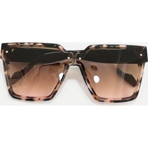 Oversized Square Sunglasses Women Luxury Vintage One Piece Big Sun Glasses Shades For Women Zonnebril Dames