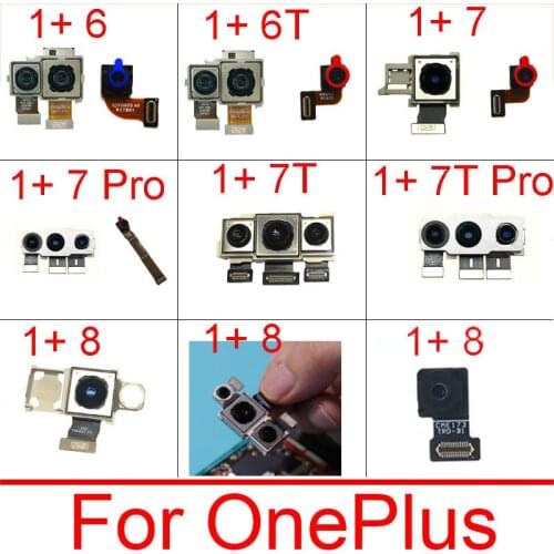 Main Rear back Camera Module Flex Cable For Oneplus 6 6T 7 7T 8 pro front Facing Camera Flex Ribbon Replacement reapir Parts