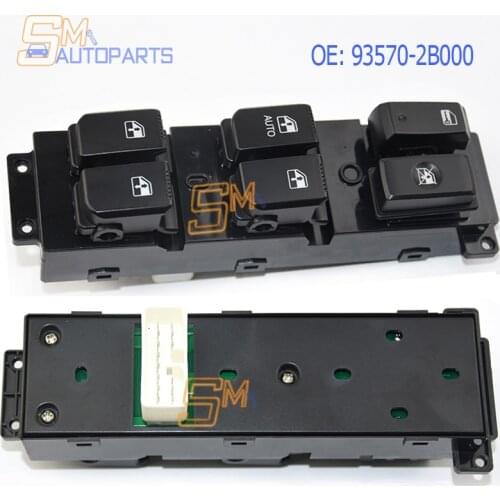 Front Left Electric Power Window Switch for Hyundai Santa Fe CM 2007 2008 2009 2010 2011 93570-2B000 Car Accessories