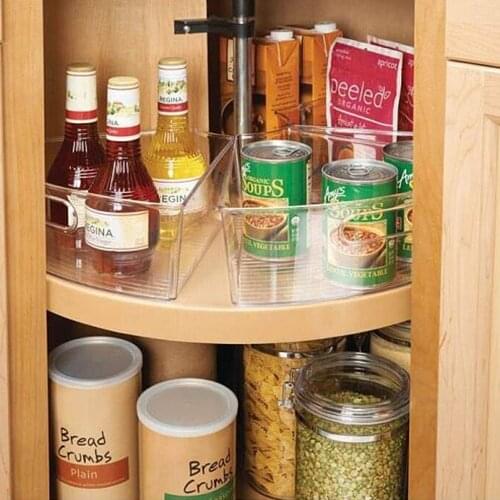 Pantry Case Storage Rack Bin Organizer Transparent Tray Containers Food Freezer Kitchen Accessories For Kitchen Refrigerator New