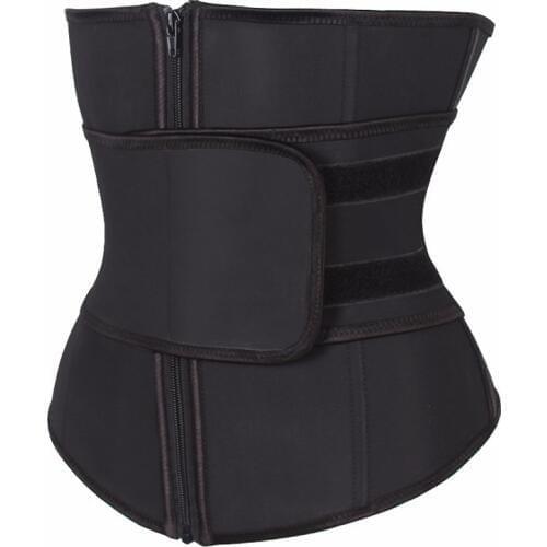 Plus Size Abdominal Belt High Compression Zipper Neoprene Waist Cincher Corset Underbust Body Fajas Sweat Waist Trainer