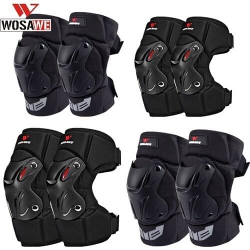 WOSAWE Professional Knee Pads Premium Padding Anti-fall Elbow Pads Knight Protective Gear Protector Guards Kit