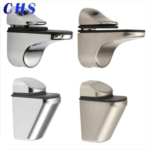 Zinc Alloy Adjustable Glass Clamps Glass Shelf Holder Support Bracket Chrome Alloy Shelf Holder Glass Bracket Satin/Glossy