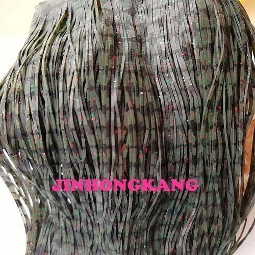 Fishing Lure Silicone Skirt Layers,Silicone Skirt Material for Tackle Craft, DIY Spinner, Rubber Jigs, Buzzbait--60