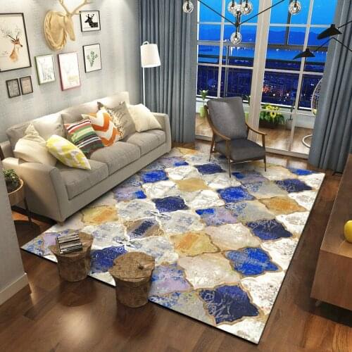 Nordic Geometry Gradient Moroccan Carpets For Living Room Bedroom Large Area Rug Boho Full Blanket Style Floor Mat Ins Home Sofa