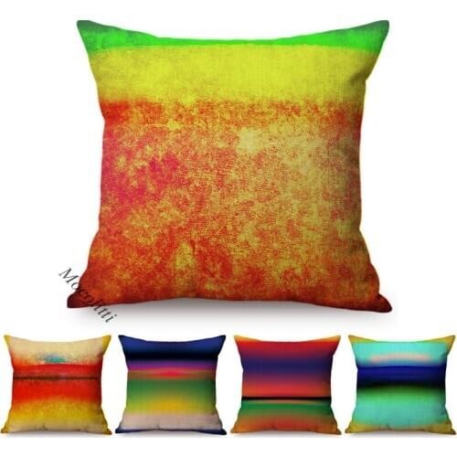 Modern Graffiti Art Home Decor Square Cushion Cover Liberals Colorful Painting Style Cotton Linen Sofa Chair Pillow Case Cojines
