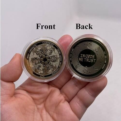 CO28-1 Crypto Coin Cryptocurrency Ada Cardano Coin Silver IOTA Coin Commemorative Coin for Collection and gift