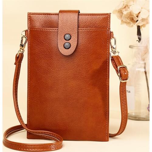 Fashion Desinger Retro Women Crossbody Bag Mini Thin Cellphone Shoulder Bag PU Leather Small Purse Messenger Bags Card Holder
