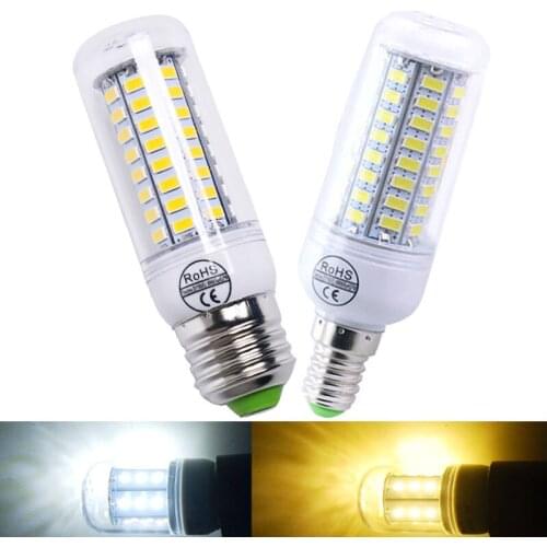 LED Corn Lamp 110V 220V E14 E27 LEDs SMD 5730 lighting LED Bulb Lamp Warm White LED Chandelier For Home Decoration Ampoule