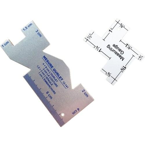 Precision Sewing Measuring Instrument Metal Quilting Ruler Diy Template Craft Tool Machine Fitting Pad Hand Handicraft