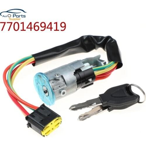 YAOPEI 7701469419 Ignition Switch 2 Key Starter Truck For RENAULT CLIO 1998-2005 MEGANE SCENIC MK1 1996-2003 7701471220