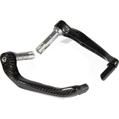 Universal 22mm Motorcycle Carbon fiber Handlebar Grips Guard Brake Clutch Levers Guard Protector IN CASE OF ACCIDENTAL CONTACT
