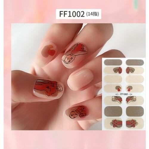 1Sheet Summer Nail Art Sticker Colorful Graffiti Rainbow Decals Wraps Full Cover Adhesive Stickers Healthy for Women Decoration