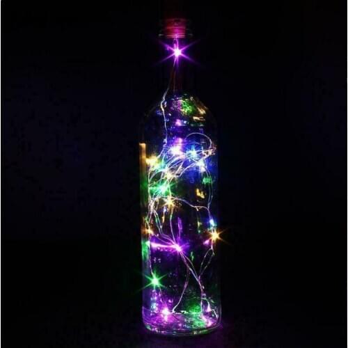 1pcs LED Bottle Cap Lights Garland In The Bottle Wine Bottle Decorative String Home Rechargeable Wedding Usb Light Garden L Q8N0