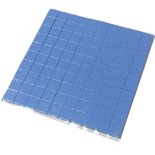 2021 High Quality 10mm * 10mm * 1mm 100 Pcs Thermal Mat for GPU CPU Heat Sink Cooling Conductive Silicone Pad