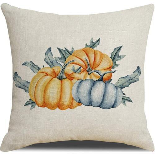 45x45cm Thanksgiving Pumpkin Print Pillowcase Throw Cushion Pillow Cover Printing Cushion Pillow Case Bedroom Office 5