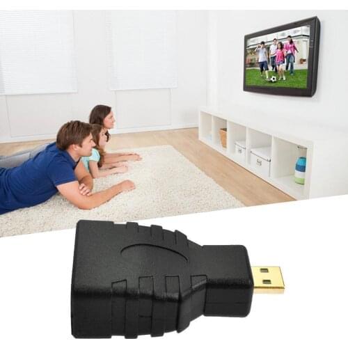 Micro HDMI-Compatibel to Standard HDMI-Compatible Adapter Converter HD 1440p/1080p Transmission For PC Data Tablet K2A1