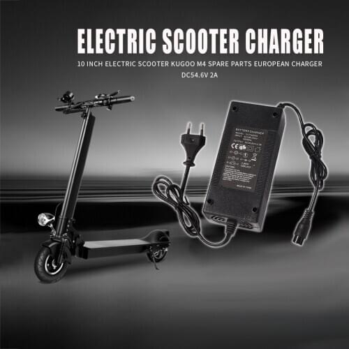 Battery Charger Adapter Portable Scooter Skateboard Outdoor Electric Scooter DC 54.6V 2A for Kugoo M4 Kick Scooter