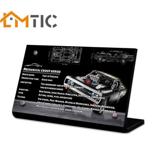 Acrylic display stand brand suitable for 42111 Dodge Charger building block toys