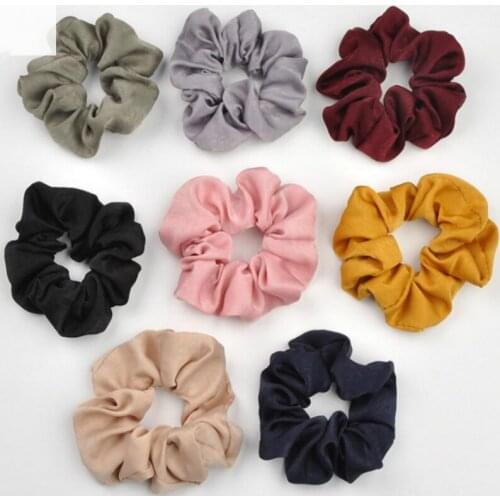 Girls Hair Accessories Crystal Silk Satin Big Hair Tie Professional Head Rope Headdress Korean Women