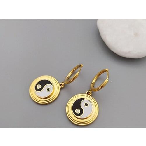 Diagram of universe tiji gold plated earrings set jewelry for women