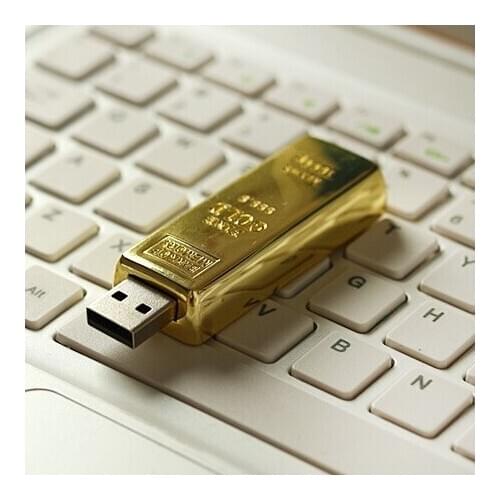 Business Gift Gold Bar USB 3.0 Pendrive 1TB Usb Flash Drive 512GB Memory Stick Flash Memory Card 64GB 16GB 32GB Pen Drive 2TB