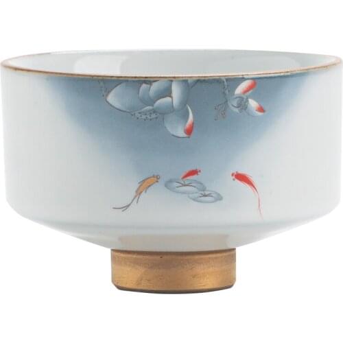 Personal Cup Master Cup Single Cup Kiln Changed Tea Cup Handmade Large Ceramic Teacup