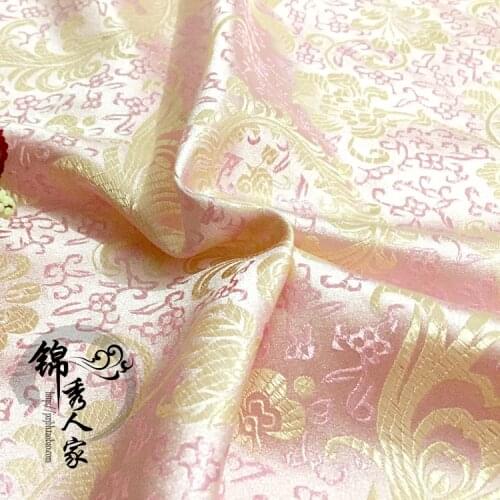 Chinese Jacquard Silk brocade Jin Fengwei fabric for COSPLAY/Kimono/Mongolia clothingeongsam/Stage suit 1 order=1meter