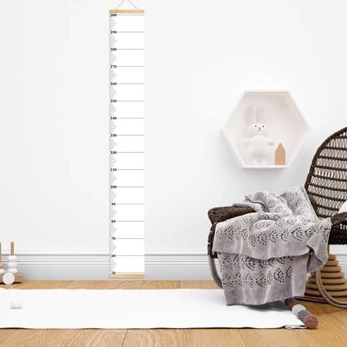 Nordic Style Kids Children Height Ruler Wooden Kids Growth Size Chart Height Measure Ruler For Kids Room Children Room Decor