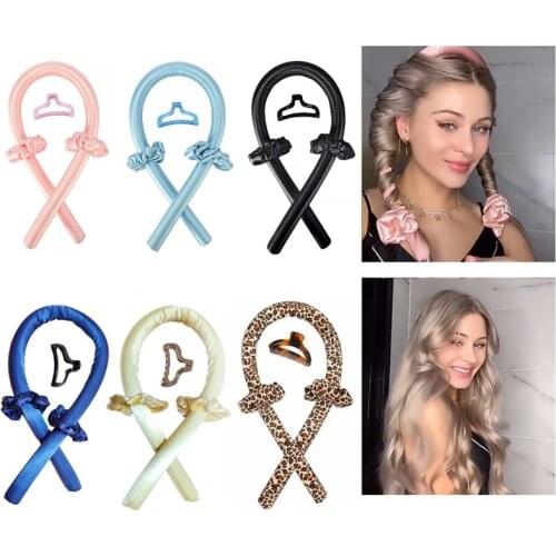 Lazy Sleeping Sponge Hair Roller Silk Curling Ribbon New Heatless Curling Soft Headband Hair Curlers Hair Styling Tools