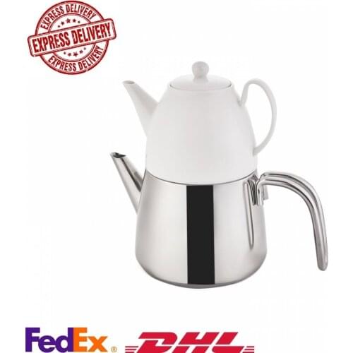 Teapot Set Stainless Steel Porcelain FAST DELIVERY