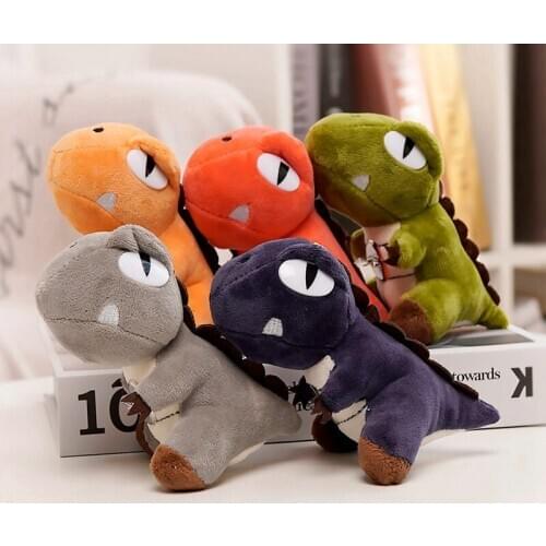 New Fluffy Plush Cartoon Dinosaur Crab Lobster Panda Animals Brooch Coat Clothing Accessories Adorable Stereoscopic Stuffed Doll